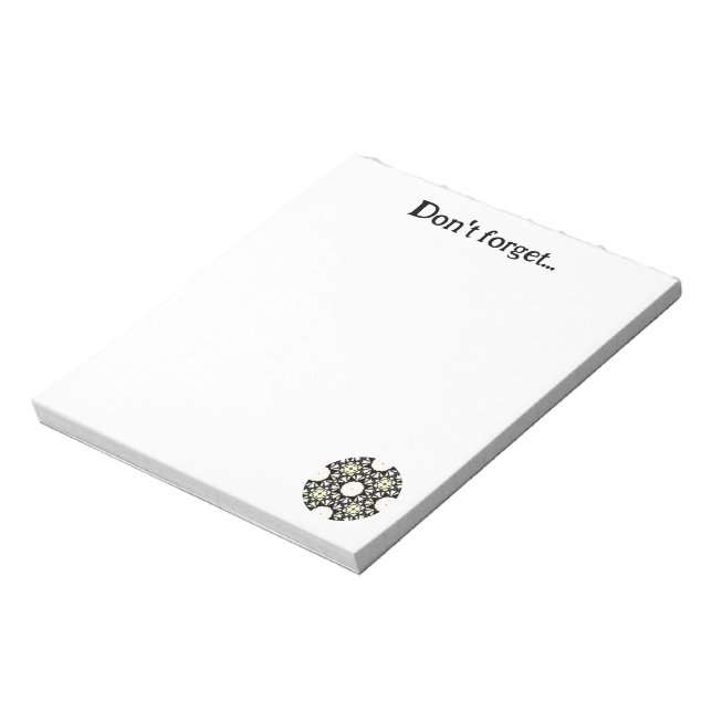 Bloco De Notas Arte do caleidoscópio 10 (Invertido)