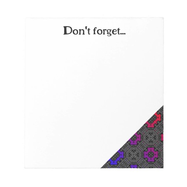 Bloco De Notas Arte do caleidoscópio 2 do Volume treze (Frente)