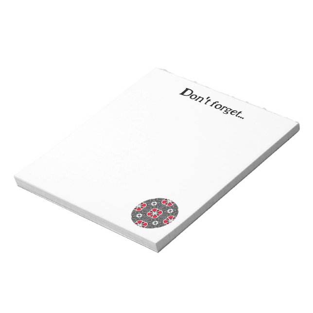 Bloco De Notas Arte do caleidoscópio de 16 (Invertido)