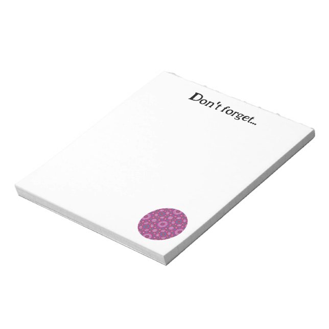 Bloco De Notas Arte do caleidoscópio do volume nove (Invertido)