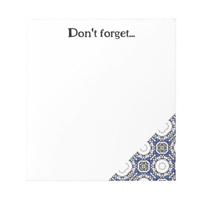 Bloco De Notas Arte do caleidoscópio do volume quatro (Frente)