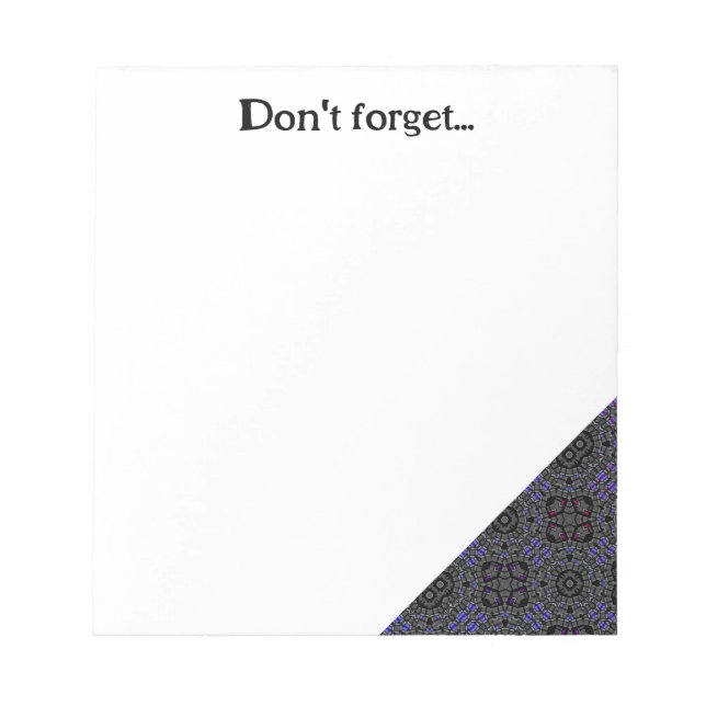 Bloco De Notas Arte do caleidoscópio do volume treze (Frente)