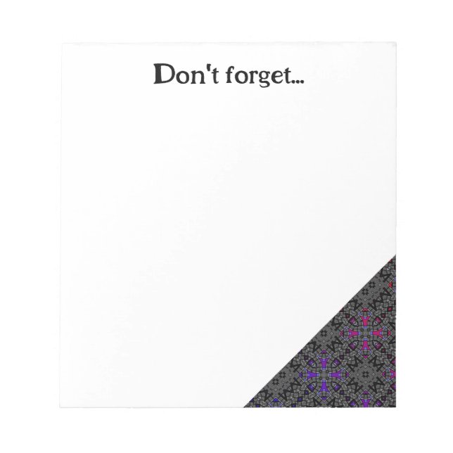 Bloco De Notas Arte do caleidoscópio do volume treze (Frente)