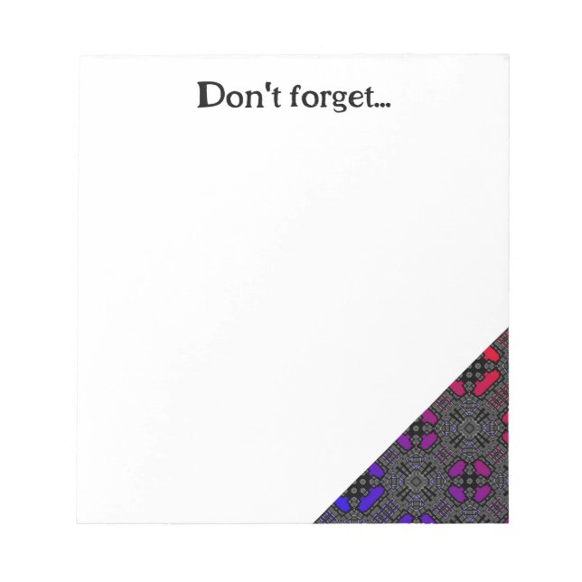 Bloco De Notas Arte do caleidoscópio do volume treze (Frente)