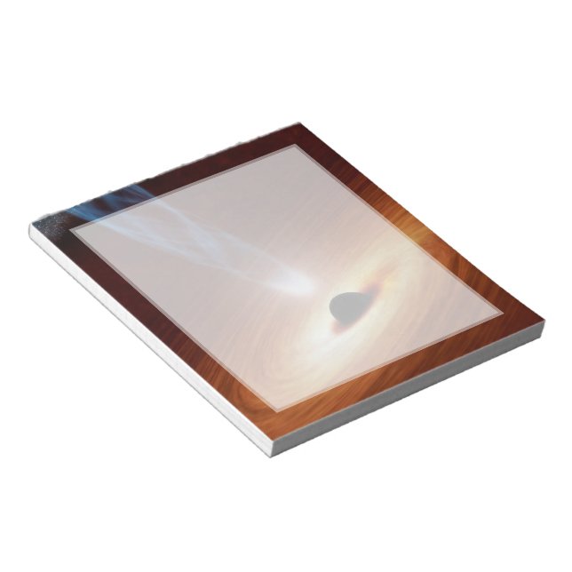 Bloco De Notas Arte Espacial do Buraco Negro (Inclinado)