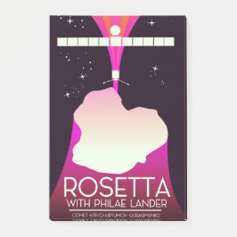 Bloco De Notas Arte Espacial do Rosetta & Philae Lander.