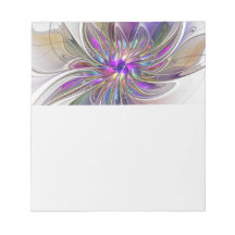 Arte floral fractal abstrata colorida e energética