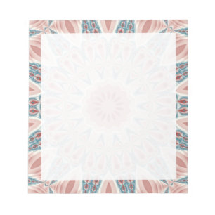 Bloco De Notas Arte Fractal do Caleidoscópio Moderno em greve