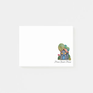 Bloco De Notas Arte Home doce Home bonito da aguarela