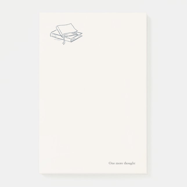 Bloco De Notas Arte Linear Introvertido Minimalista (Frente)