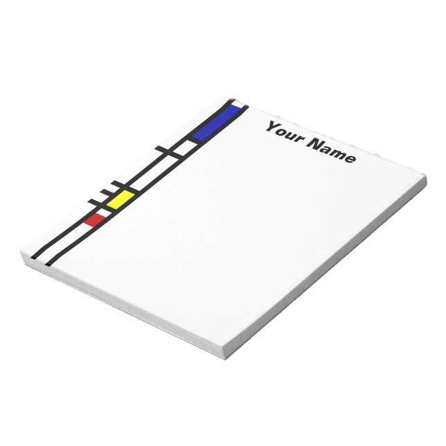 Bloco De Notas Arte Moderna Mondrian (Invertido)