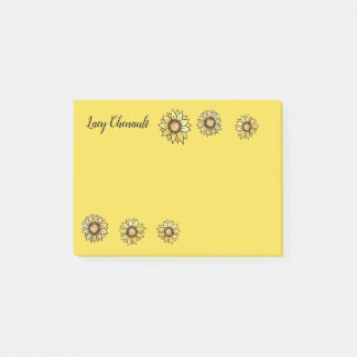 Bloco De Notas Arte Personalizada de Girassol