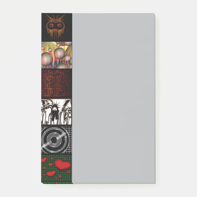 Bloco De Notas Arte Pop Decorativa em Padrão  (Frente)