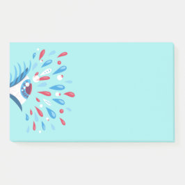 Bloco De Notas Arte Psicodélica Azul de Trippy