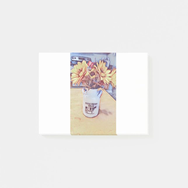 Bloco De Notas Arte Sunflower (Frente)