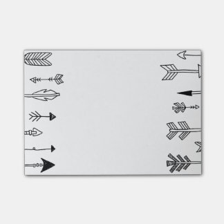 Bloco De Notas Arte tribal tirada mão da seta