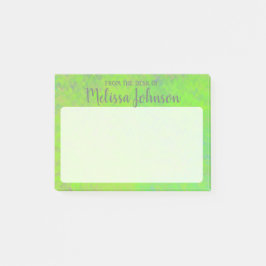 Bloco De Notas Arte Verde Brilhante Personalizada