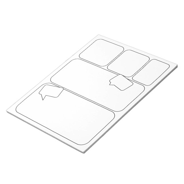 Bloco De Notas Artist Comics - Modelos de Painel em Branco (Inclinado)