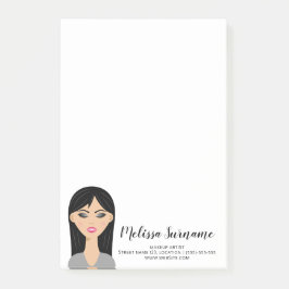 Bloco De Notas Artista Personalizada de Maquiagem de Rapariga Pre