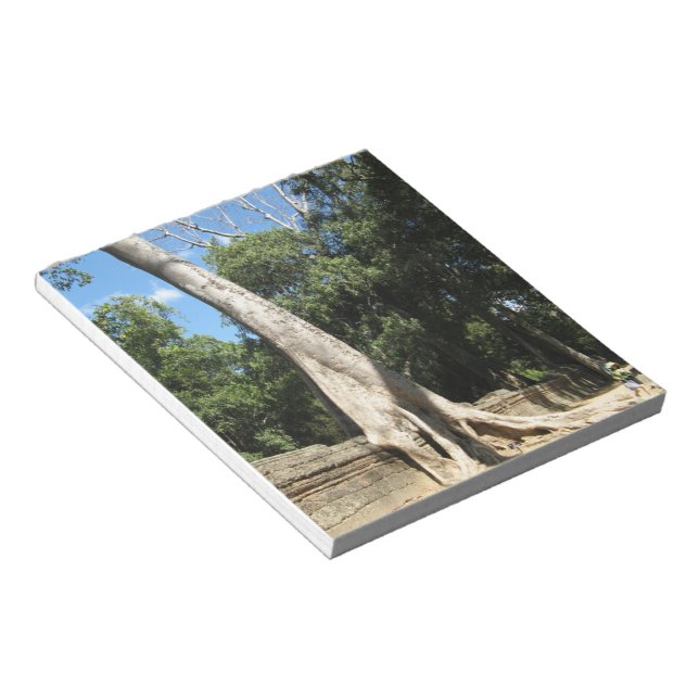 Bloco De Notas Árvore Banyan gigante ... Ta Prohm Temple, Camboja (Inclinado)