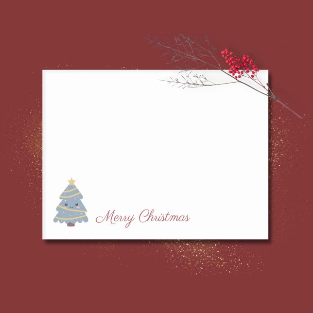 Bloco De Notas Árvore de Natal Bonita (Cute Christmas Tree Post-it Notes)