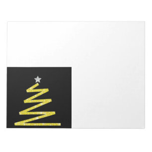 Bloco De Notas Árvore de Natal brilhante