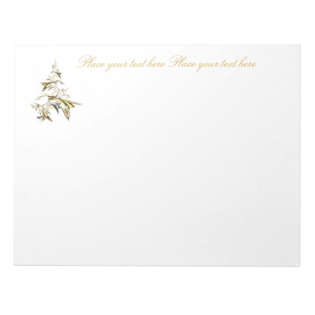 Bloco De Notas Árvore de Natal em Branco 001 (Frente)