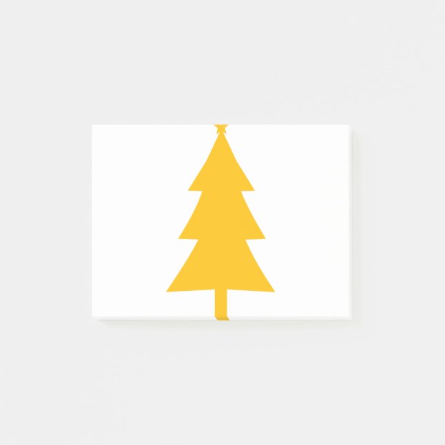 Bloco De Notas Árvore de Natal Silhouette 6 (Frente)