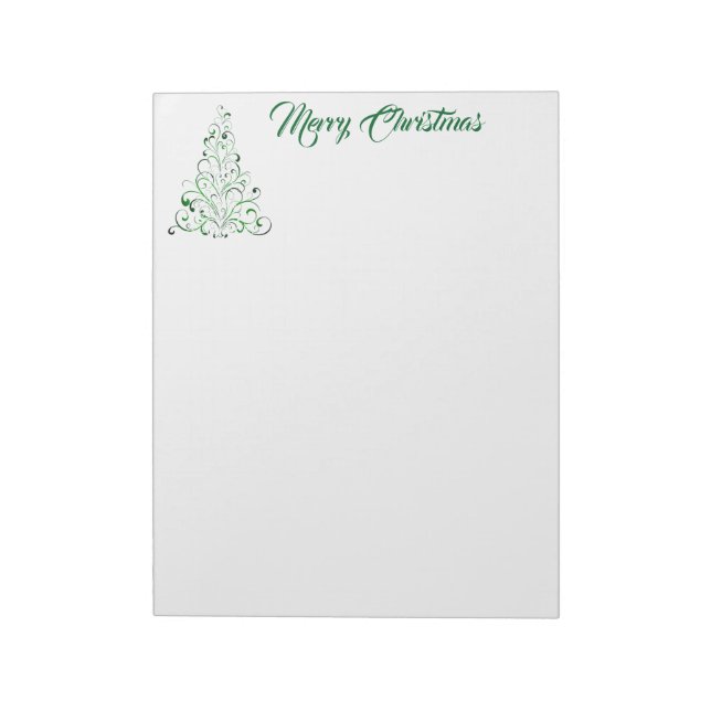 Bloco De Notas Árvore de Rico para Notepad Natal (Invertido)