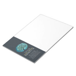 Bloco De Notas Árvore Elegante de Aquarela de Instrutor de Medita
