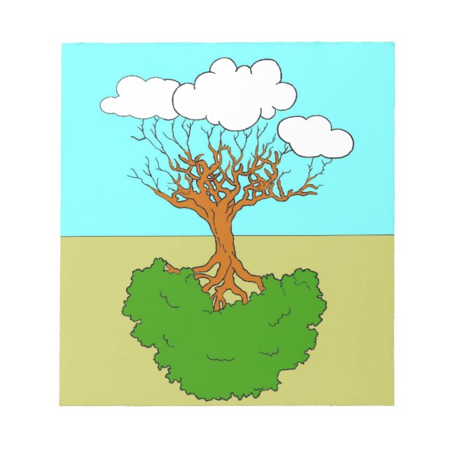 Bloco De Notas árvore invertida (Frente)