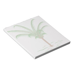 Bloco De Notas Árvore Tropical de Palm