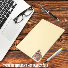 Bloco De Notas Árvores À Luz Do Sol