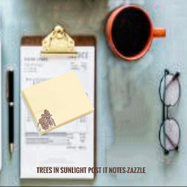 Bloco De Notas Árvores À Luz Do Sol