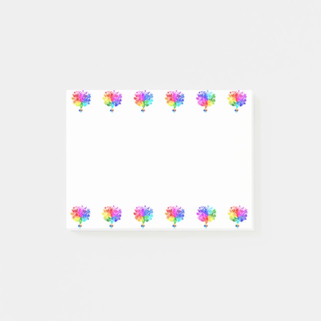 Bloco De Notas Árvores do Espectro Autismo (Frente)