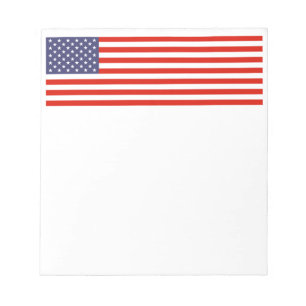 Bloco De Notas As almofadas de nota da bandeira americana EUA