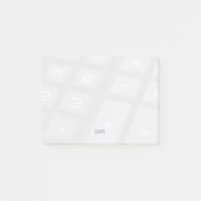 Bloco De Notas As chaves do número e do símbolo desvanecem-se (Frente)