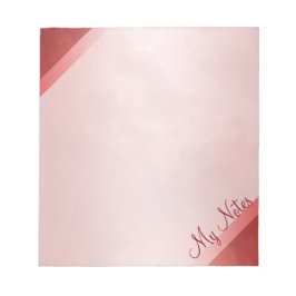 Bloco De Notas As minhas notas no mármore vermelho