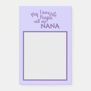 Bloco De Notas As Minhas Pessoas Favoritas Chamam-Me Nana Purple