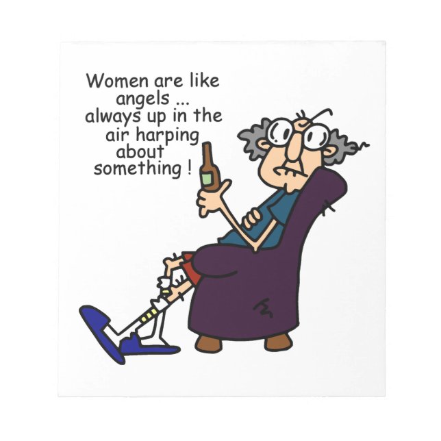 Bloco De Notas As Mulheres São Como Anjos (Frente)