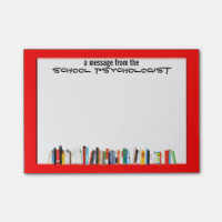 As notas pegajosas do psicólogo quadro vermelho da