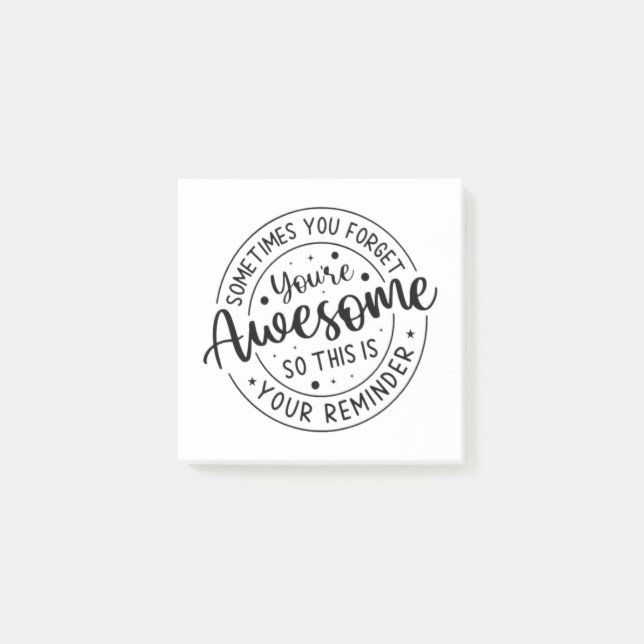 Bloco De Notas Às Vezes Esquece O Seu Incrível (Frente)