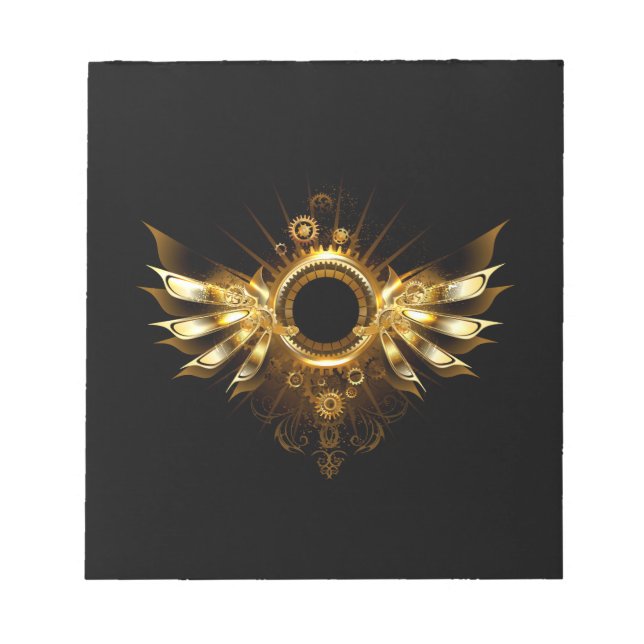 Bloco De Notas Asas steampunk (Frente)