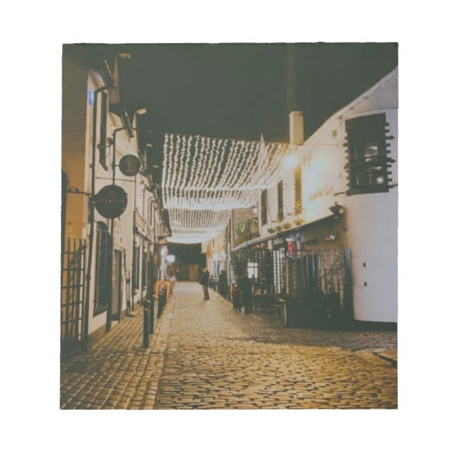 Bloco De Notas Ashton Lane, Glasgow, Escócia (Frente)
