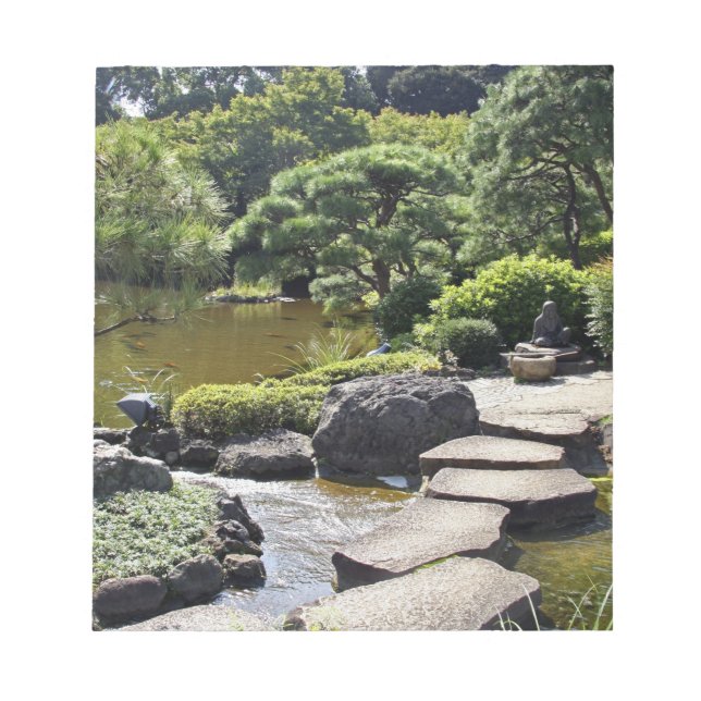 Bloco De Notas Ásia, Japão, Tóquio. O Jardim Japonês no (Frente)