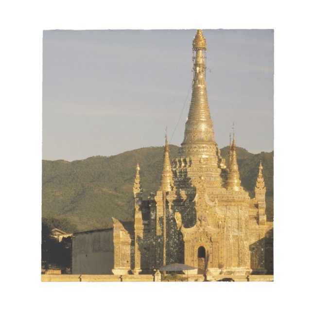 Bloco De Notas Ásia, Mianmar, Lago Inle. Pagodes. (Frente)