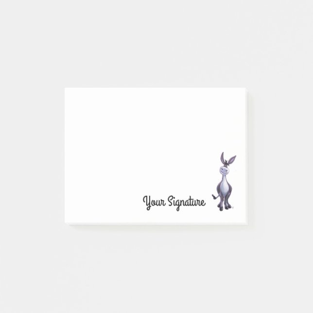 Bloco De Notas Asno com post-it de Personized (Frente)