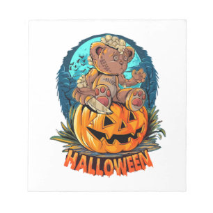 Bloco De Notas Assassino de Urso de Halloween