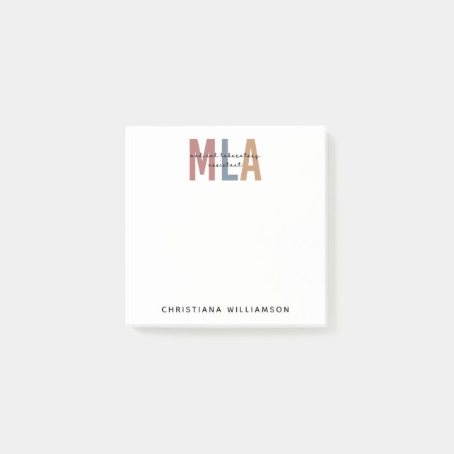 Bloco De Notas Assistente de Laboratório Médico do MLA Personaliz (Frente)