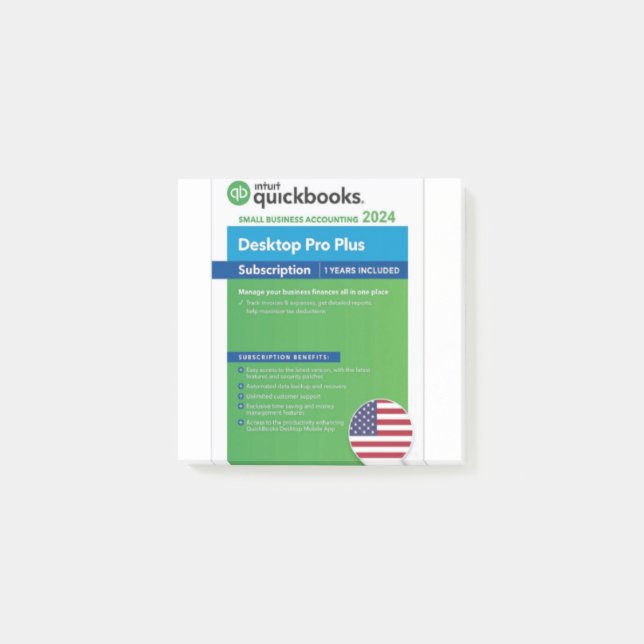 Bloco De Notas Ativação do tempo de vida do Quickbooks Desktop Pr (Frente)